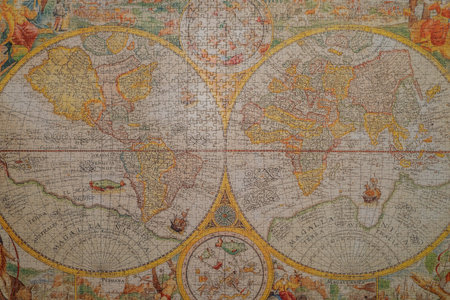 ancient world map puzzle