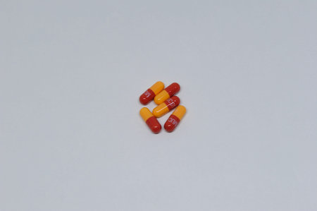 Medicine on the white background
