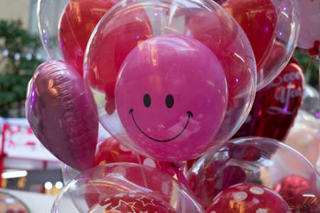 A smiling balloonの写真素材
