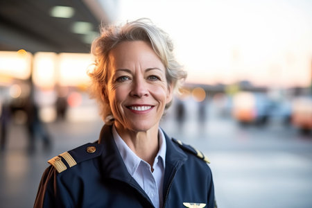 Portrait of a beautiful mature business woman smiling at the camera.の素材