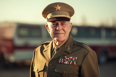 Member of Red Star military history club wears historical Soviet uniform during historical reenactment of kyiv Liberation in 1943. kyiv, Ukraineの素材