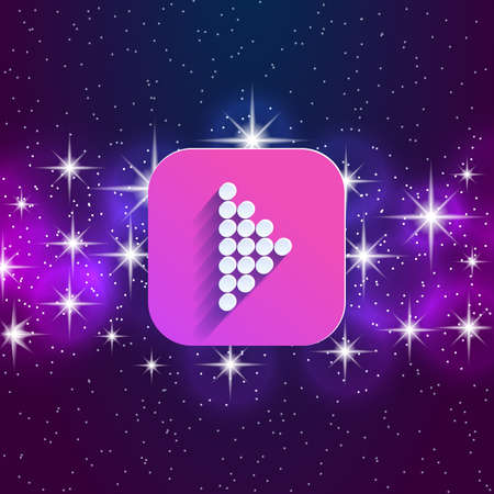 Cartoon winter game user interface. Arrow signのイラスト素材