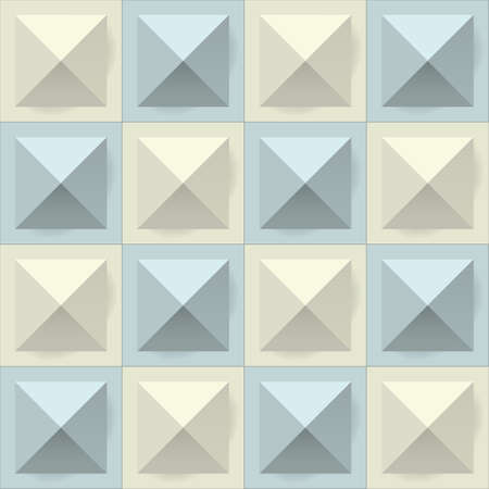 Texture diamond plate seamless. Metal or plastic material. Corrugated steel rhombic and lentil form sheets. Vector illustrationのイラスト素材