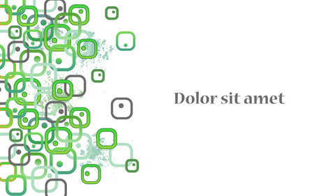 Bio cells in an abstract background.のイラスト素材