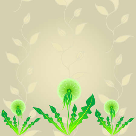 Abstract Dandelion Background Vector Illustration.のイラスト素材