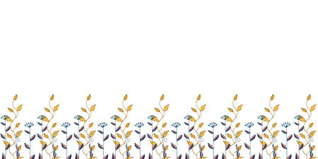 Beautiful color floral card. Vector illustrationのイラスト素材