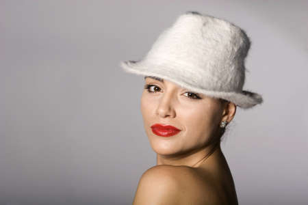 Mafia woman photo series. Studio shotの写真素材