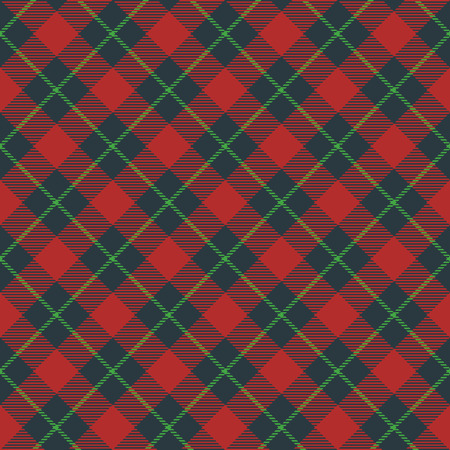Classic tartan, Merry Christmas check plaid seamless patterns.のイラスト素材