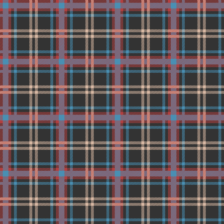 Classic tartan, Merry Christmas check plaid seamless patterns.のイラスト素材