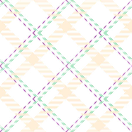Classic tartan, Merry Christmas check plaid seamless patterns. Hand drawのイラスト素材