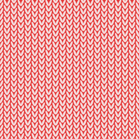 Pullover, sweater, jersey - seamless knitting pattern. Hand drawのイラスト素材