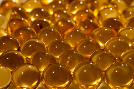 fish oil in the capsulesの写真素材