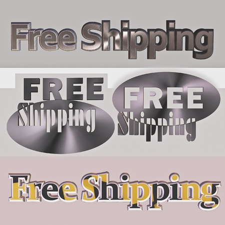 free shippingの写真素材