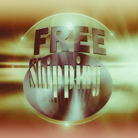 free shippingの写真素材