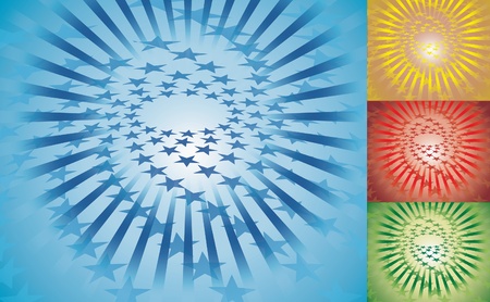 Vector Illustration Abstract Star Backgroundのイラスト素材