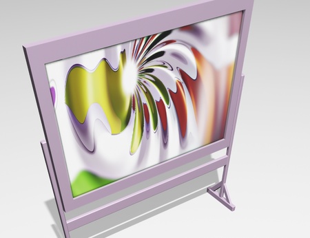 Blank school blackboard on a white background educationの写真素材