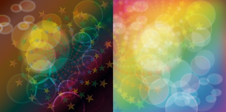 Colorful abstract circles. Vector art のイラスト素材
