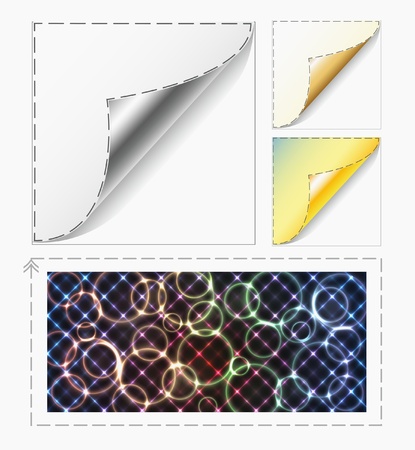 next page revealing torn document opening nobodyのイラスト素材