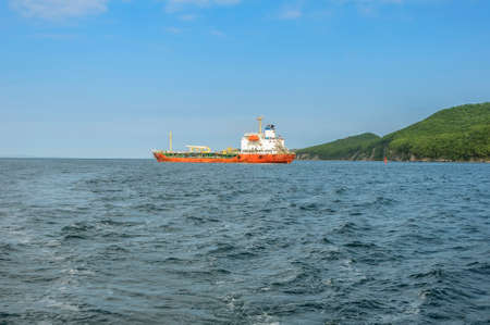 The ship anchoredのeditorial素材