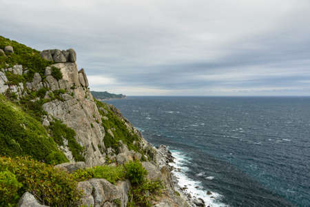 Steep coast.の写真素材