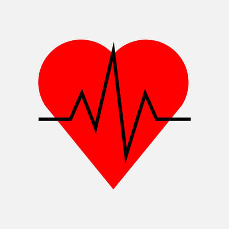 icon impulse of the heart, cardiology, health, fully editable vector imageのイラスト素材