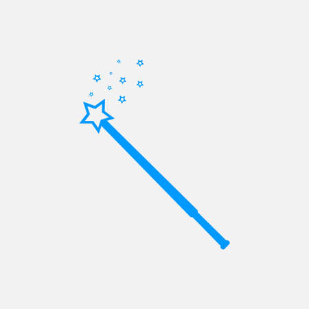icon magic wand, the accomplishment of miracles, magic, holiday, fully editable vector imageのイラスト素材