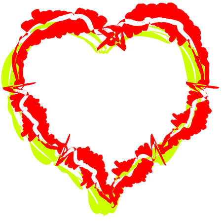 Icon heart, symbol of love, designer yelementのイラスト素材