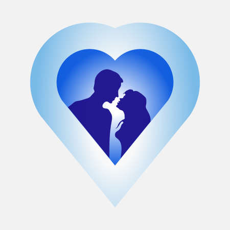 image of love, Mister and woman love story, passion, love, heart, harmony, message icons, fully editable vector imageのイラスト素材