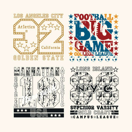 set t-shirt, New York typography, design graphic, printing man NYC, original design clothing, clothing, graphic design, emblemのイラスト素材