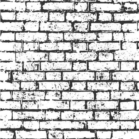 brick wall, noisy print. vintage style with grunge, monochrome retro scratch background, texture for poster, fabric, background and different print productionのイラスト素材
