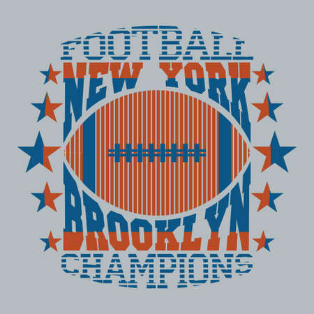 t-shirt New York sport Typography, brooklyn sports, t-shirt grapのイラスト素材