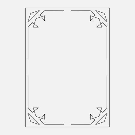 vector image, decorative ornamental frame, original designのイラスト素材