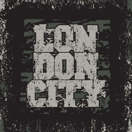 T-shirt London, long island, sport design, London fashion, typography, graphics, stylish printing design for sportswear apparel. original wear. Concept in modern style for print productionの写真素材