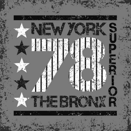 New York typography, t-shirt Bronx, design graphic, printing man NYC, original design clothing, clothing, graphic design, emblemの写真素材