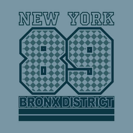 T-shirt New York, T-shirt sport, sport design, new york fashion, typography, graphics, stylish printing design for sportswear apparel. original wear. Concept in modern style for print productionの写真素材