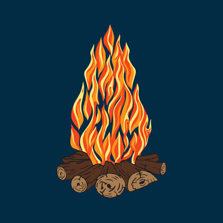 fire, recreation, camping wood burning fully editable imageの写真素材