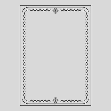 vector image, dark ilustration decorative ornamental frameのイラスト素材