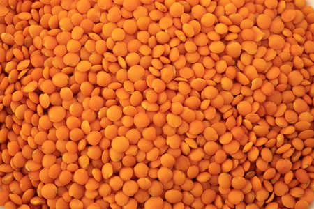Background of the red lentils. beautiful red colorの写真素材