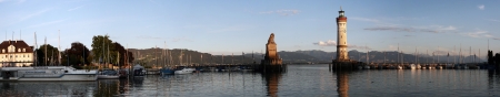 The beacon of Lindau portの写真素材