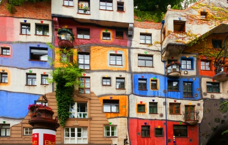 Hundertwasserhouseのeditorial素材