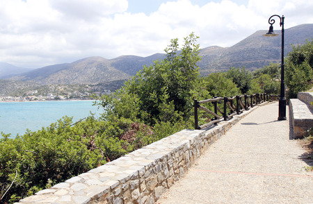 Landscape Greek island of Creteの写真素材