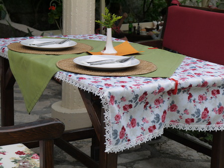 Serving of tableの写真素材