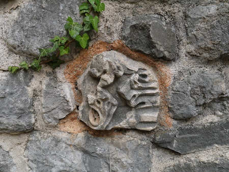 Very old carving on the temple, Indiaの写真素材