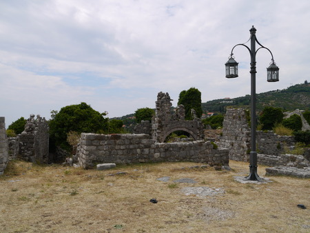 Ruins of Old Bar Stary Bar, Montenegroの写真素材