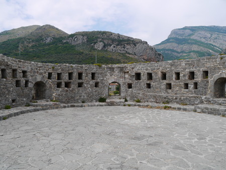 The walls of Old Town Bar, Montenegroの写真素材