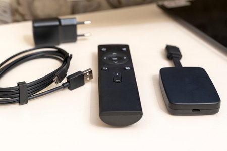TV set-top box for digital TV and smart home INの写真素材