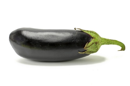 a aubergine isolated on white background の写真素材