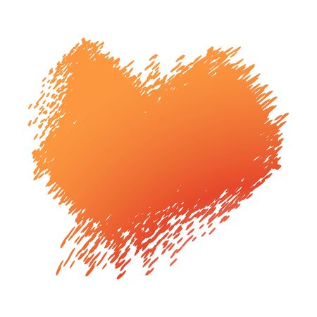 Abstraction for the background, orange brush strokesのイラスト素材