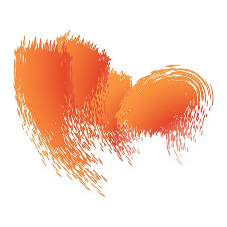 Abstraction for the background, orange brush strokesのイラスト素材