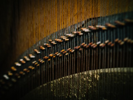 Picture of the details of the old broken piano for the background hdの写真素材